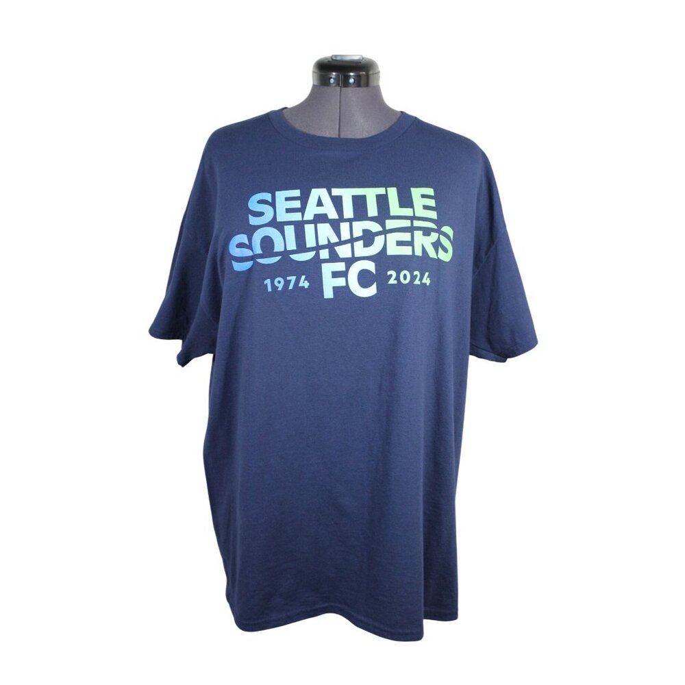 Hanes men's Seattle Sounders FC crew neck‎ short sleeve printed fan t-shirt